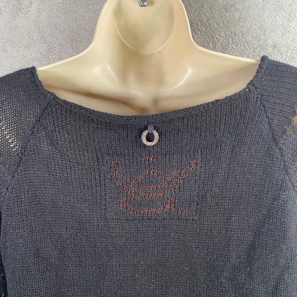 Save The Queen Sweater Medium Alpaca Blend Indie Fairy Grunge Artsy Boho Chic - Picture 4 of 9